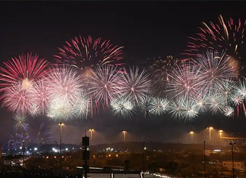 天台县焰火晚会